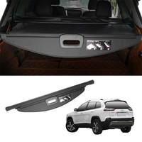 Vente chaude pour Honda C-RV 2007-2011 cloison de voiture rétractable de luxe épaissie noir tige en Fiber de carbone coffre couverture de cargaison toile