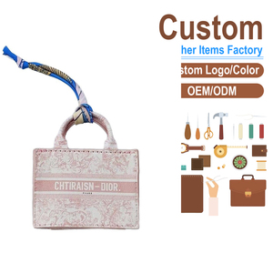 Mini Tote Bag Charm with Silk Scarf Handle – Factory Direct Supply for Car Key & <b>Purse</b> Accessories - Product Image 2