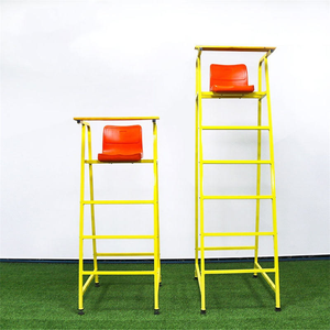Sedia da Arbitro Portatile in Ghisa Resistente ai Graffi, Impermeabile e con Ruote per <span class=keywords><strong>Allenamento</strong></span> di Badminton, Tennis e Pallavolo - Product Image 3