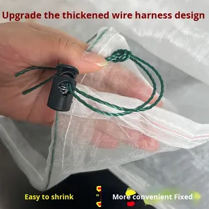 Épuisette de pêche robuste et durable en monofilament sans nœuds, extra épaisse, anti-débris et anti-colmatage, pour bassin à poissons - Product Image 5