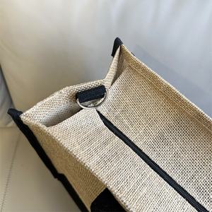 Custom Manufacturers Natural Grocery Shopping Hessian Bags With Eco Friendly Natural Burlap - Product Image 3