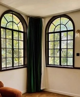 Fenêtre fixe horizontale en aluminium à double vitrage pare-balles anti-ouragan Topbright, à rupture de pont thermique personnalisée
