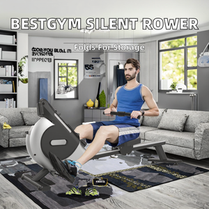 BESTGYM Vogatore Magnetico Professionale da Interno Silenzioso con Volano da 3KG, Resistenza Regolabile a 16 Livelli, in Ferro, Pieghevole per Uso Domestico - Product Image 2