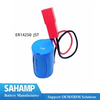 Baterai Lithium ER14250 untuk Robot Industri & Mainan (3.6V Silinder LiSOCl2/Solid State 6000 Siklus Penggunaan, Pengosongan Daya Sendiri Rendah)