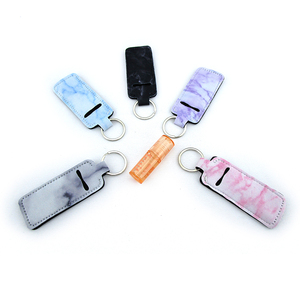 ที่ใส่ลิปบาล์ม Neoprene สีขาวว่างเปล่าที่ใส่ลิปบาล์มพวงกุญแจสำหรับการระเหิด - Product Image 4