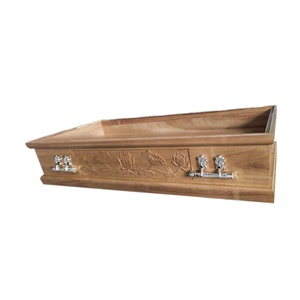 Ataúd funerario de madera maciza de Paulownia <span class=keywords><strong>para</strong></span> <span class=keywords><strong>funeral</strong></span> con ataúd y ataúdes tallados en flores - Product Image 3