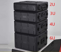 Flight case audio 4U en PE+ABS avec protection IP33, contrôle DMX512, transport facile pour utilisation en concert