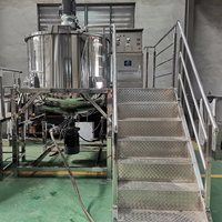 Machine à fabriquer du savon liquide, réservoir de mélange en acier inoxydable avec agitateur pour la production de détergent et de shampoing