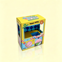 Boîte Gacha Gacha en carton pliable DIY pour enfants, distributeur de capsules, jouet de loterie pour fête, boîte cadeau personnalisée