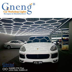 Haute légèreté Garage lumière Inspection hexagone panneau hexagone Led plafond mur <span class=keywords><strong>d</strong></span>étaillant voiture <span class=keywords><strong>atelier</strong></span> hexagone travail Garage <span class=keywords><strong>lampe</strong></span> - Product Image 5