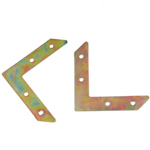 Support d'angle en forme de L plaqué couleur, connecteur à 90 degrés en acier inoxydable pour fixation de cadre - Product Image 2