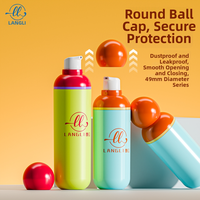 Flacon pompe en plastique 120ml 150ml 100ml à paroi épaisse, sans air, pour toner, sérum, avec bouchon à bille, emballage cosmétique pour fond de teint