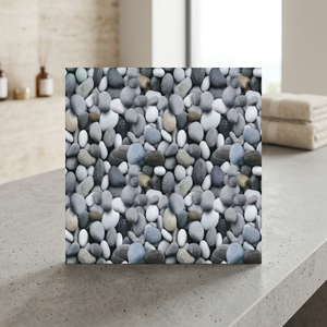 Carreaux de sol en céramique de la série numérique Amber 300x300mm, design rustique émaillé pour sols intérieurs de salle de bain - Product Image 3