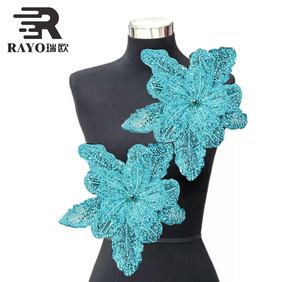 ラインストーン,刺繍レースアップリケダンス衣装装飾,衣料品アクセサリー,ステッカー花,結婚式 - Product Image 6