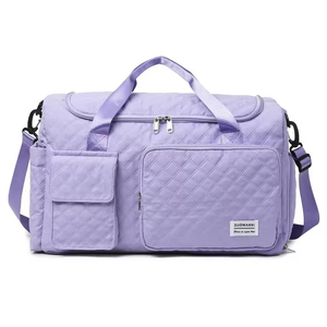 Bolsa de Viaje Oxford Ligera y Portátil Personalizada de Fábrica con Múltiples Bolsillos y Compartimento Impermeable para Zapatos con Cierre - Product Image 1