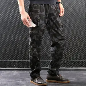 New Fashion Cargo Pants Men's Straight Pants Loose Plus Fit With Multi-pocket Overalls For Men