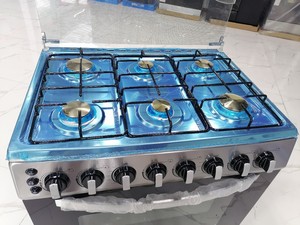Cuisinières 6 brûleurs 4 gaz 2 électriques <span class=keywords><strong>avec</strong></span> <span class=keywords><strong>four</strong></span> intégré Cuisinière à gaz et électrique verticale <span class=keywords><strong>avec</strong></span> <span class=keywords><strong>four</strong></span> Commande par bouton - Product Image 6