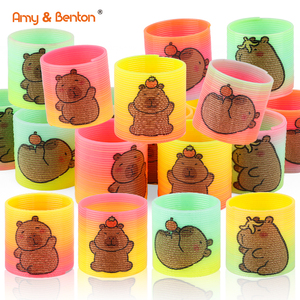 Mini ressorts arc-en-ciel Capybara pour fêtes, jouets anti-stress en vrac pour carnavales et anniversaires - Product Image 2