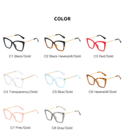 THREE HIPPOS Oeil de CHAT hommes Femmes Ordinateur Lunettes Anti Lumière Bleue Bloquant les Lunettes Optiques Monture De Lunettes De Mode Logo Personnalisé
