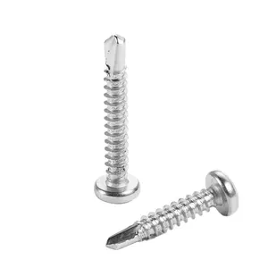 Fasteners Manufacture SS DIN7504N 304 Cross recessed pan head self-drilling and tapping screws