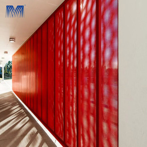 Mur <span class=keywords><strong>rideau</strong></span> en aluminium perforé découpé au laser, design moderne, effet d'ombre et de lumière, étanche, vente en gros - Product Image 3