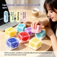 Jouet anti-stress à presser en forme de glace pilée, best-seller, DIY, balle en TPR, emballé individuellement pour enfants