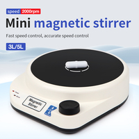 Nouveauté Mini Agitateur Magnétique 3/5L Utilisation en Laboratoire Mélangeur de Parfum Contrôle de Vitesse Machines de Mélange Agitateur Magnétique pour Laboratoire