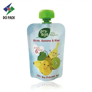 DQ PACK Schlussverkauf BPA-freier Kunststoff-Babyfutter-Saftverpackung Auslaufbeutel