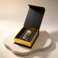 Boîte cadeau de parfum avec logo personnalisé, fermeture magnétique, emballage pour huile de parfum Oud Attar arabe, pour flacons d'huile essentielle de 3 ml, 6 ml, 12 ml