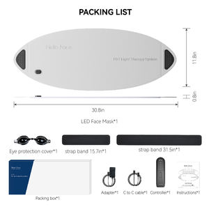 Mesin terapi lampu LED PDT fleksibel kustom, mesin terapi lampu LED foton Perawatan Kulit Wajah - Product Image 6