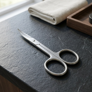 Ciseaux à ongles professionnels en céramique avec ciseaux à pointe aérodynamique à lame incurvée en acier inoxydable pour l'élimination des peaux mortes de manucure - Product Image 2