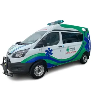 Krankenwagen 4 Mini-Puppen Intensivstation Unterdruck Notfall-Krankenwagen mit Defi brill ator und Elektrokardiograph-Kleinbus