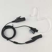 PMLN8341 PMLN8341A Radio bidirectionnelle portable, casque invisible à double fil, bouton PTT pour talkie-walkie MOTOROLA R7 FKP R7 NKP R7A