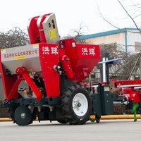 HONGZHU Shandong Semoir à pommes de terre robuste à 2 rangs, machine de semis de précision pour usage agricole, garantie 1 an, haute productivité