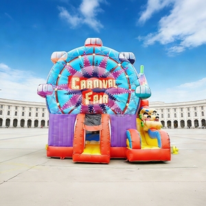 Château gonflable avec toboggan, prix abordable, couleur personnalisable, châteaux gonflables de Chine, trampoline pour enfants - Product Image 1