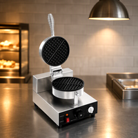 Machine à gaufres belges miniatures électriques commerciales, plaques antiadhésives, machine à gaufres pour restaurants et hôtels