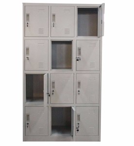 ตู้ล็อกเกอร์เหล็กสำหรับโรงเรียน ราคาขายส่ง ตู้เก็บของโลหะ 12 ประตู - Product Image 3