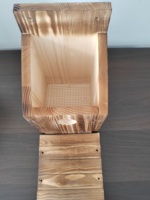 Nichoirs pour oiseaux en bois de pin massif, style simple et moderne, décoration extérieure pour arbres, faible MOQ 1 pièce