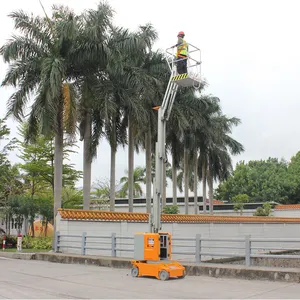 Self-propelled Mast Type Crankshaft Aerial Work Platform Full Electric Lift Telescopic Europe High-end Type