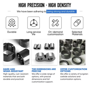 Buje de <span class=keywords><strong>Carburo</strong></span> de <span class=keywords><strong>Tungsteno</strong></span> para Sellado Axial de Bombas, Soporte Giratorio, Excelentes <span class=keywords><strong>Propiedades</strong></span> Mecánicas, Tamaño Personalizado - Product Image 5