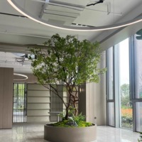 Arbre d'érable artificiel en plastique pour décoration intérieure, sur pied, fait main, durable, écologique, haute qualité