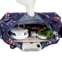 Tas Selempang Wanita Baru untuk Perjalanan Luar Ruangan, Kasual, Bahan Oxford Bermotif, Penutup Ritsleting, Lapisan Kanvas Nilon
