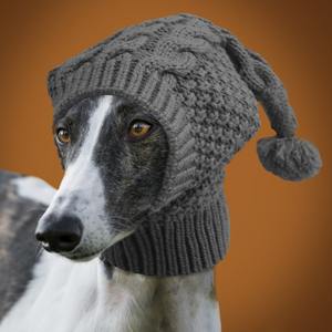 Cão bonito chapéu Pet aquecimento fio chapéu projetado para Whippets e galgos italianos vestuário acessório - Product Image 5