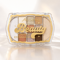 Palette de fards à paupières à bords festonnés pour marque privée OEM/ODM, 11 teintes mates et scintillantes