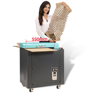 Máquina trituradora de cartón ecológica de 550 mm para reciclaje, cortadora de cajas de cartón, máquina para fabricar papel de nido de abeja, núcleo de engranajes 110-230V para embalaje - Product Image 3