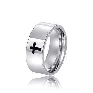 Anello Minimalista Unisex con Fascia Liscia, Gioiello Moderno per Uso Quotidiano - Product Image 5