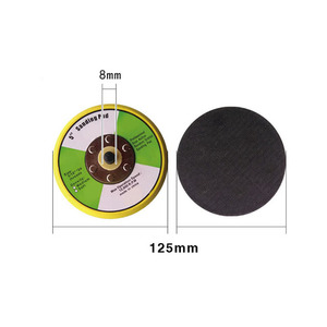 125mm Without Holes High Hardness Customized OEM Pneumatic Orbital Sander Sanding Pad with Hook Loop Backer - Product Image 5
