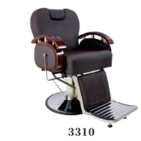 Chaise de coiffure pour hommes, pliable et relevable, conçue pour un usage rétro dans les salons de coiffure et les salons de barbier