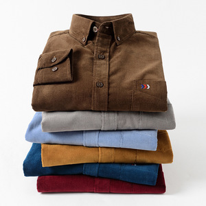 Camicie Casual da <span class=keywords><strong>Uomo</strong></span> Morbide e Comode Tinta Unita Vestibilità Regolare Maniche Lunghe Abbigliamento Oversize - Product Image 5