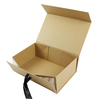 Chaussettes cadeaux en kraft avec doublure en éponge, logo personnalisé, écologiques, réutilisables, laminage mat, carton ondulé pliable magnétique, luxe